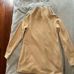 Dudley Stephens cobble hill turtleneck in natural blush